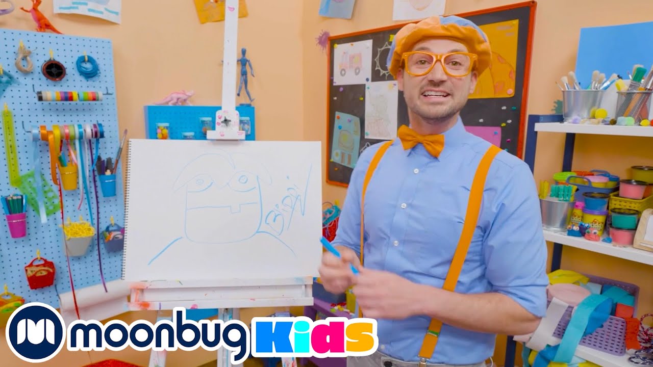 How To Draw Arpo | BLIPPI | Moonbug Kids - Art for Kids 🖌️