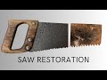 DIY Restoring a 100 Year Old Hand Saw #papacrew #DIY #customizing