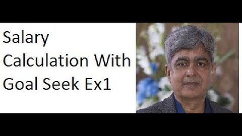 Salary Calculation With Goal Seek