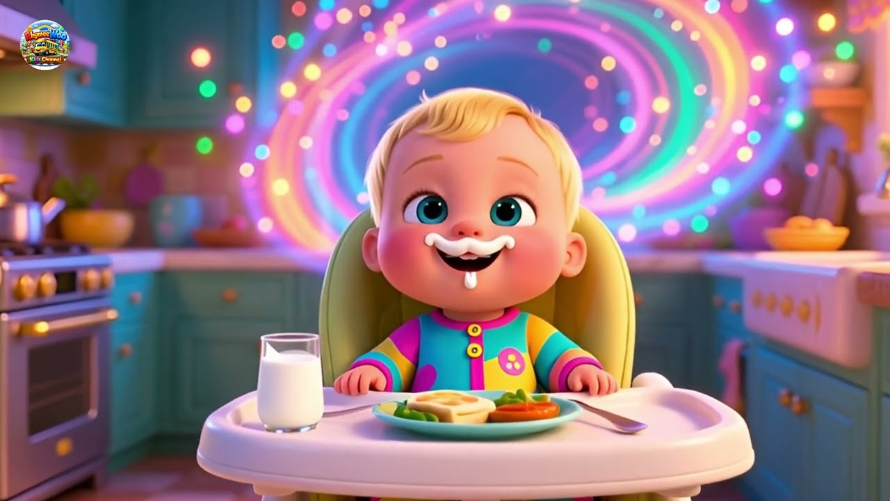 Lunch Time Yummy Bites 🍎 | Healthy Eating Song for Kids | Sing Along Fun