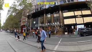 MELBOURNE CITY CBD COLLINS STREET WALK  | ULTRA WIDE VIEW