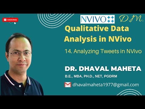14. Analyzing Tweets in NVivo || Dr. Dhaval Maheta