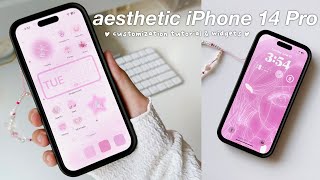 HOW TO MAKE YOUR PHONE AESTHETIC: customize with me, Pinterest girl aesthetic, iPhone 14 Pro 🖤✨ by justfelicia 11,243 views 11 months ago 9 minutes, 29 seconds