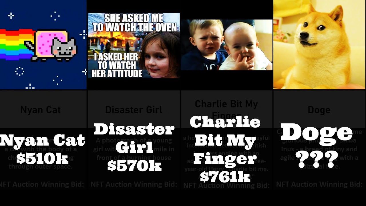 Comparison: Popular Memes and Meme NFT Sold for a Huge Sum - YouTube
