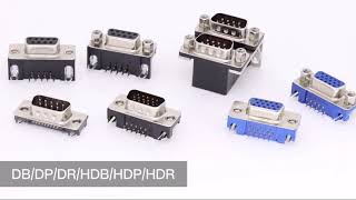 Db Connector 9 15 25 37 Pins d sub dp15 dp25 d sub VGA Connector 3 Row Female Soldering D Sub