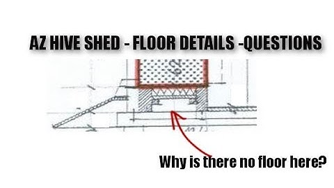 AZ hive shed plans - Floor/Platform under the hives