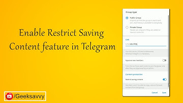 How Enable Restrict Saving Content feature in Telegram? Geek Savvy
