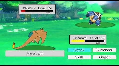 Pokémon Battle - Unity game engine