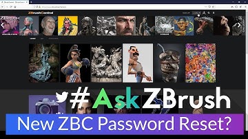 #AskZBrush: “How can I reset my password so I can login to the New ZBrushCentral?”