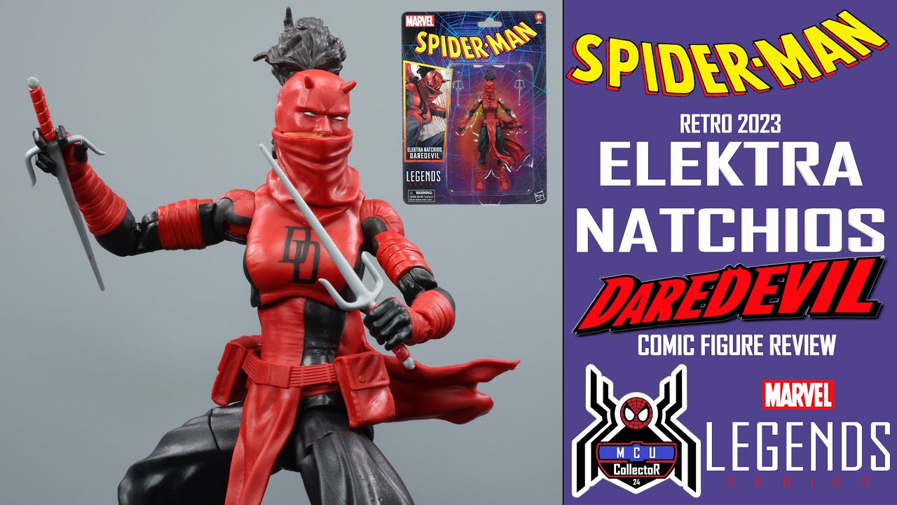Marvel Legends ELEKTRA NATCHIOS DAREDEVIL Spider-Man Retro Wave
