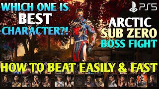 How to Beat Arctic Sub Zero MK1 Invasion Sub Zero Boss| MK1 Arctic Sub Zero | MK1 Dark Sub Zero Boss