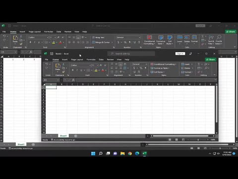 Как открыть файлы Excel в разных окнах