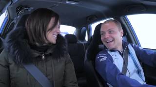 Silverstone on ice with Valtteri Bottas and Lee McKenzie