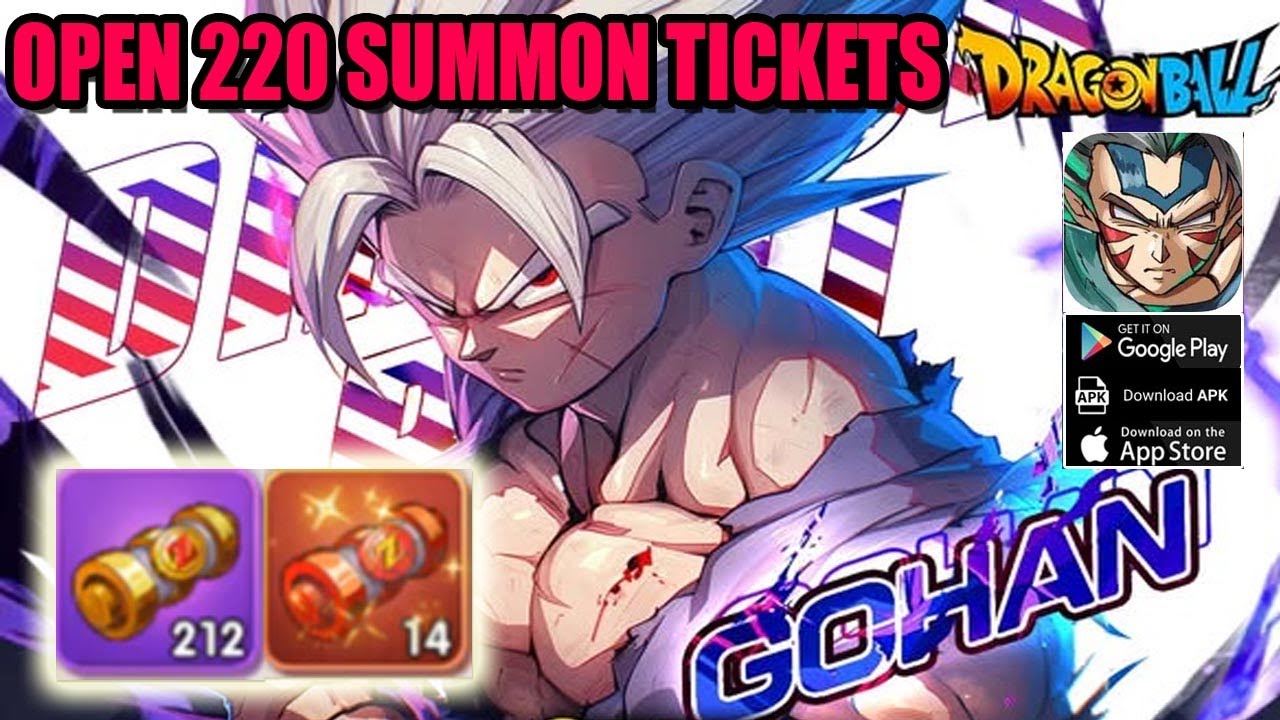 Z Warrior Saga Gameplay- Open 220 Summon Tickets iOS Android