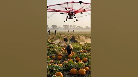 Drone Hunts Wild Boars at Rural Farm #wildliferescue #shorts #shortfeed #pigeon