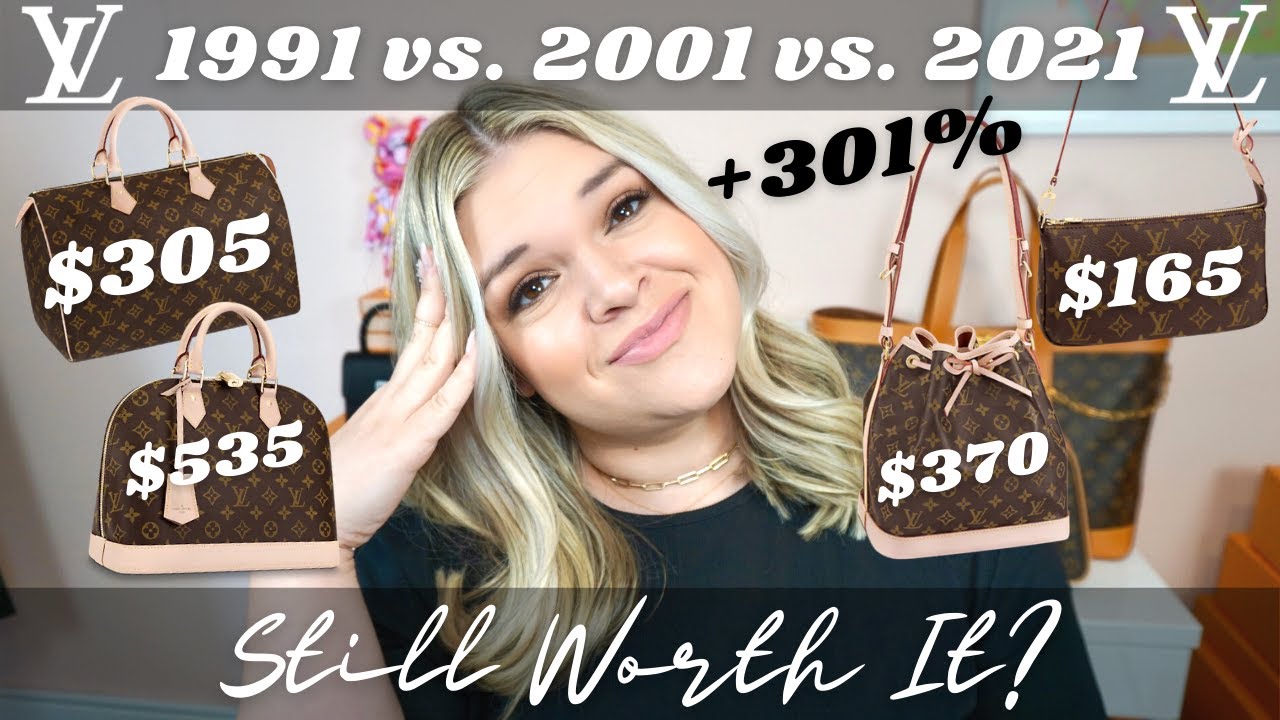 Louis Vuitton Price Increases 2021 vs 1991, 30 Years of LV Price Increases