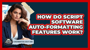 How do script software auto-formatting features work?