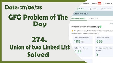 Union of Two Linked Lists || C++ || GFG Daily Problem