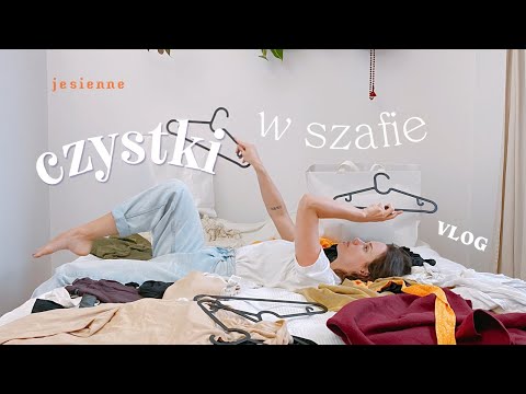 sprzątam w szafie na jesień, pokazuję vintage ciuchy | domowy work-vibe 🍁 VLOG | lisiepieklo