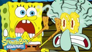 SpongeBob Characters Getting Hurt for 90 Minutes Straight 🥊 | SpongeBob