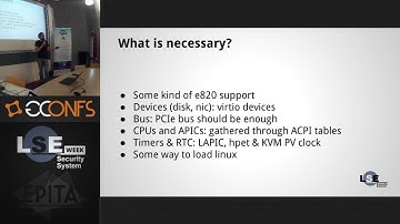 Dropping legacy devices in Qemu - Gabriel Laskar - LSE Week 2017 (FR)