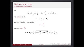 Limit of 2d sequence -- Example