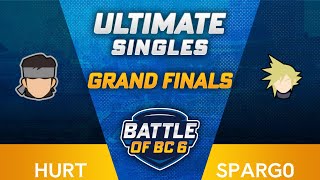 Hurt (Snake) vs Sparg0 (Cloud) - Ultimate Singles Grand Final - Battle of BC 6