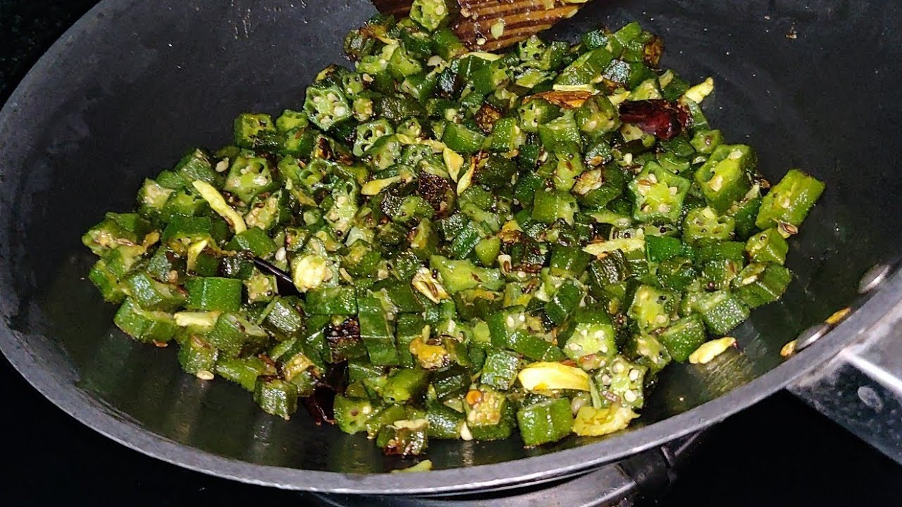 bendakaya kura in Telugu bendakaya fry in Telugu okra fry in Telugu
