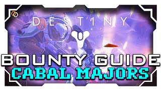 Destiny - Cabal Major Bounty Guide - Fast and Easy Glimmer - Cabal Command Bounty