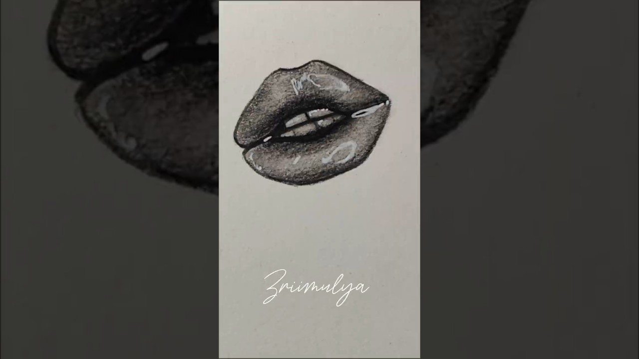 How to draw lips tutorial 