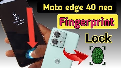 Motorola edge 40 neo me fingerprint lock kaise lagea | How To Fingerprint Lock In moto edge 4o neo