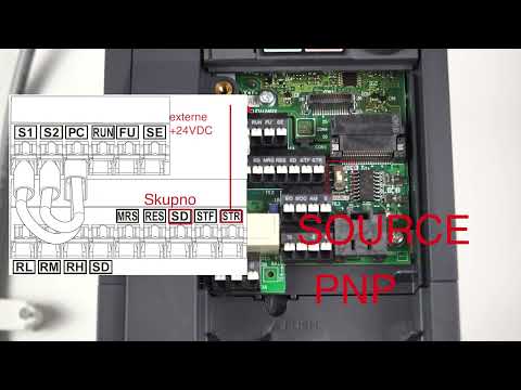 FR-E800 Tutorial (German) - Lesson 2 - Connection of the control terminals