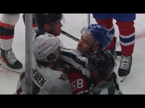 Zack Kassian Takes Scary Fall To The Ice After Fight With Zack MacEwen 