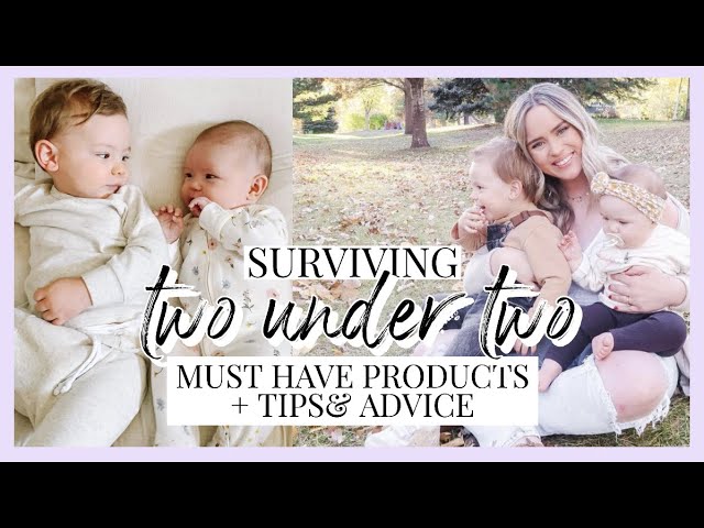 Top tips for parents with two children under two