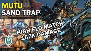 High Elo Match 167K Damage Mutu Shalin Paladins Competitive (Pro Player) SAND TRAP