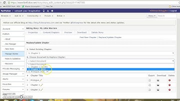 How to edit a story on Fanfiction.net!