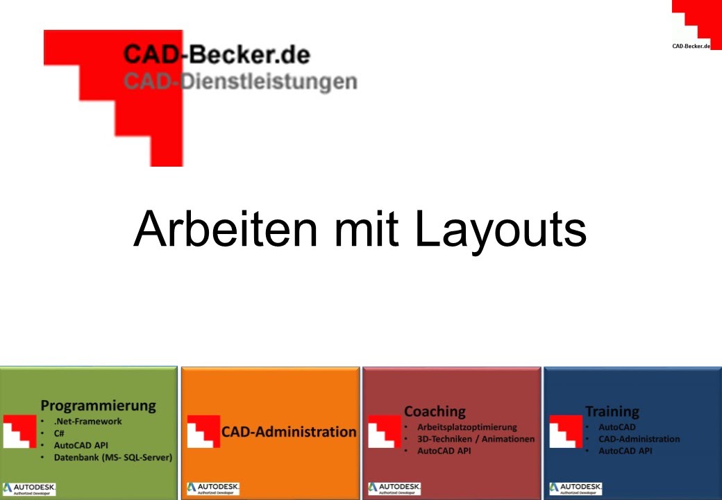 Autocad Layouts Erstellen Youtube