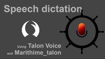 Speech dictation demo using Marithime Talon