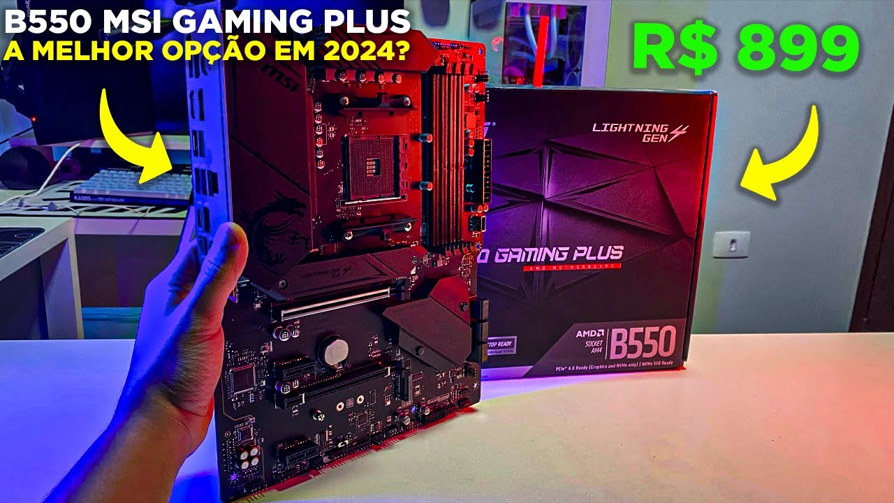 A MELHOR PLACA MÃE B550 DO MERCADO? MSI MPG B550 GAMING PLUS! COMPORTA ...
