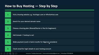 Web Hosting Explained for Beginners | Types of Hosting &amp; Best Providers in Nigeria 2026