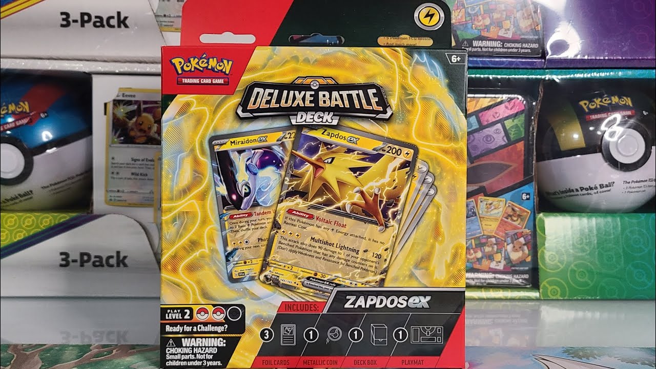 pokmon trading card game zapdos ex deluxe battle deck - with more advanced strategies and additional power cards Zapdos ex Deluxe Battle Deck