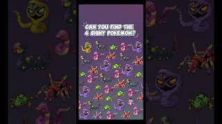 Can you find all 4 Shiny Pokemon? #pokemon #shinypokemon #pokemongame