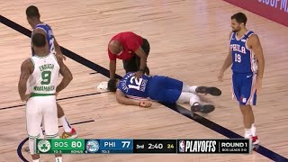 Celebrity Tobias Harris SCARY Injury Vs. Celtics (8/23/20) Net Worth