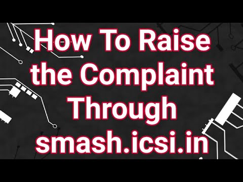 How to Raise the ICSI Complaint through smash portal smash.icsi.edu | ICSI LIVE UPDATE | #Rajpicz