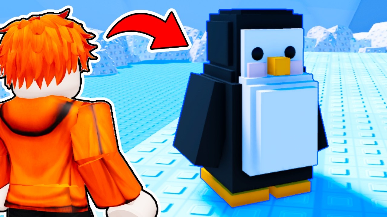 ME CONVERTÍ en un PINGÜINO y SOBREVIVÍ de la forma MAS RANDOM POSIBLE en Knockout Roblox