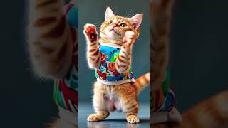 🐱 Cute Dancing Cat in Disco Lights 🔥 Viral Cat Dance 2025