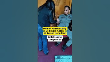 Momen Asisten Kang Dedi ngisi Absen di Rumah Kang Dedi #dedimulyadi #kdm #shorts