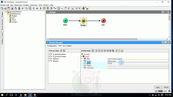TibcoBW General Activites Assign