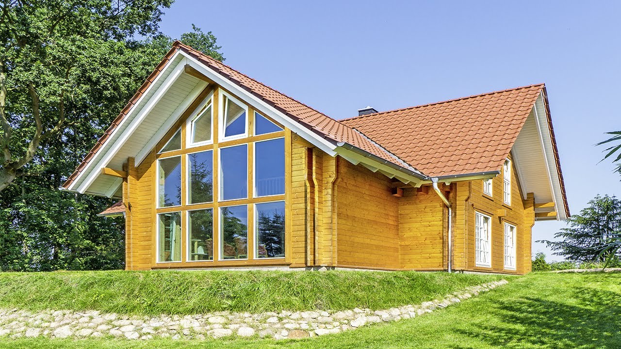 Modernes leonwood blockhaus