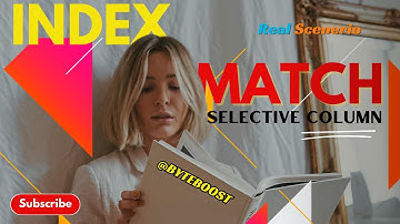 ADVANCE FORMULA | INDEX MATCH SELECTIVE COLUMNS #excel #exceltips #excelbasics #shortvideo